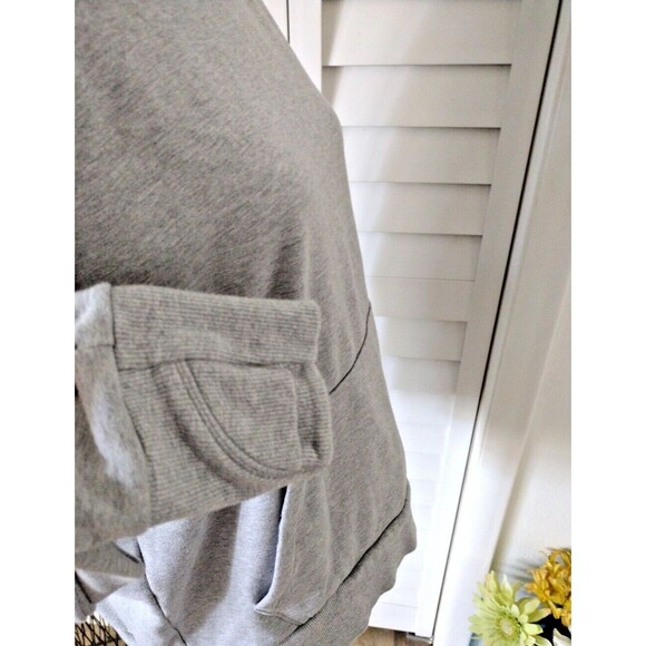 Athleta Unstoppable pullover women's hoodie sweatshirt thumb holes gray M - Picture 5 of 11